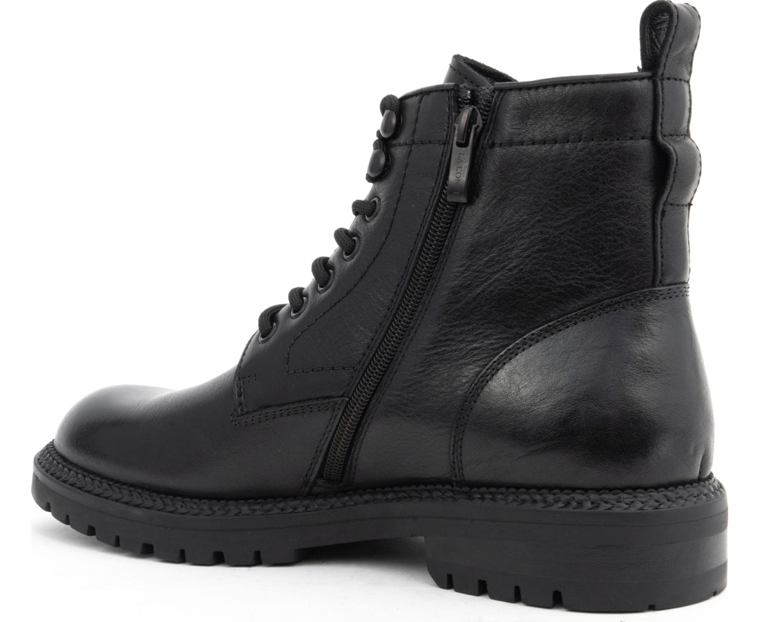 black casual closed booties