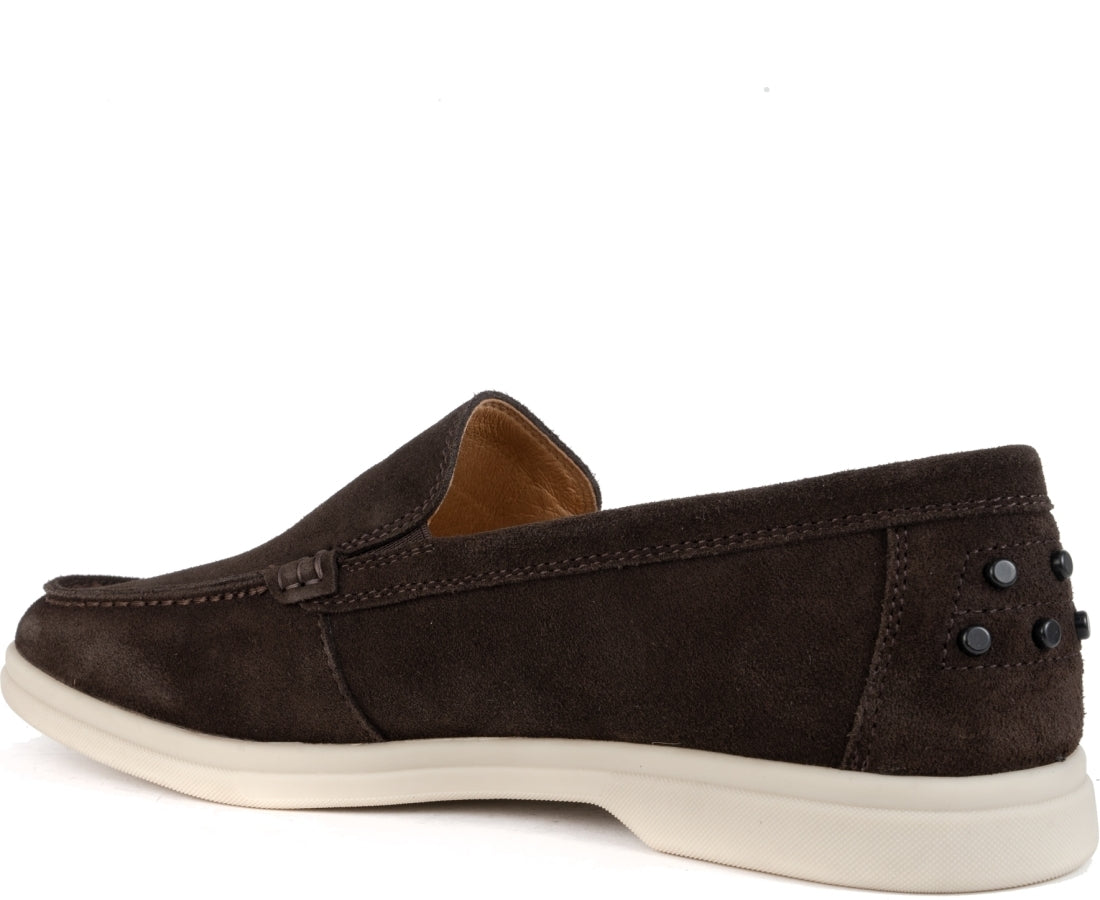 dark brown casual closed loafers