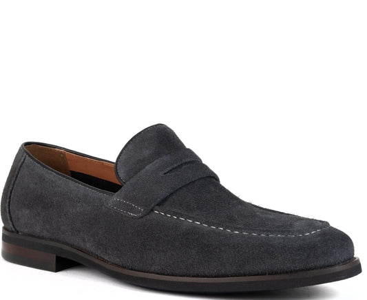 dark grey casual closed loafers