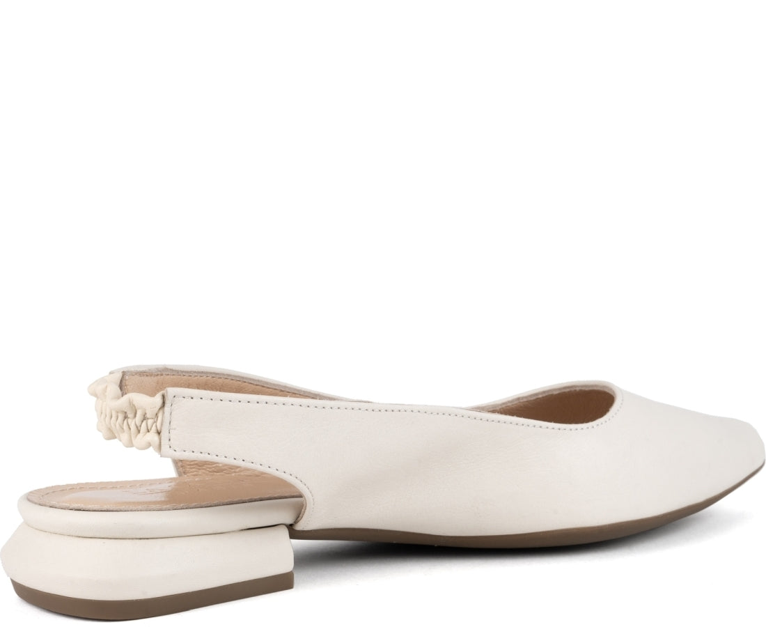 beige casual part-open ballerinas