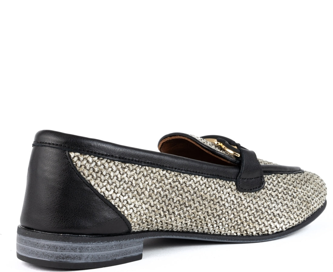 grey classic closed loafers