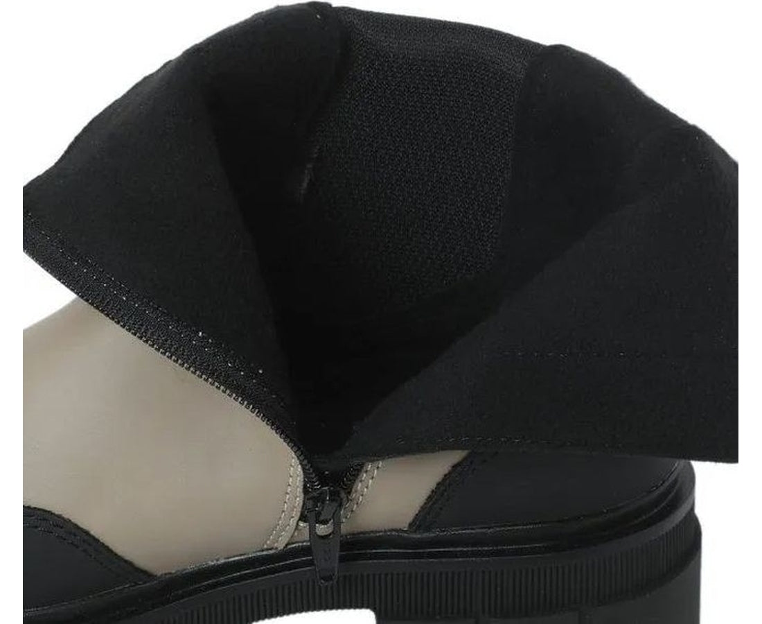 green casual closed booties