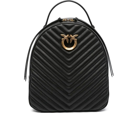 love chevron leather backpack