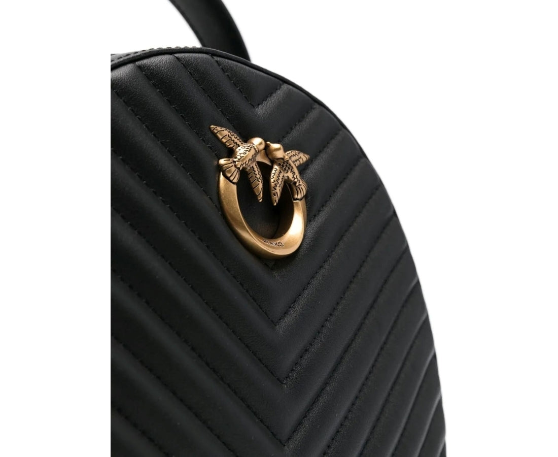 love chevron leather backpack