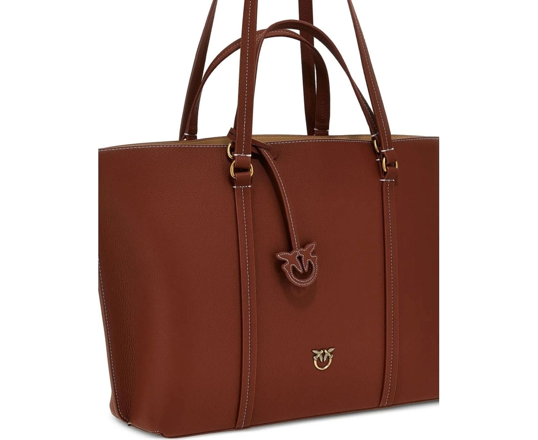 large lovebirds tote bag