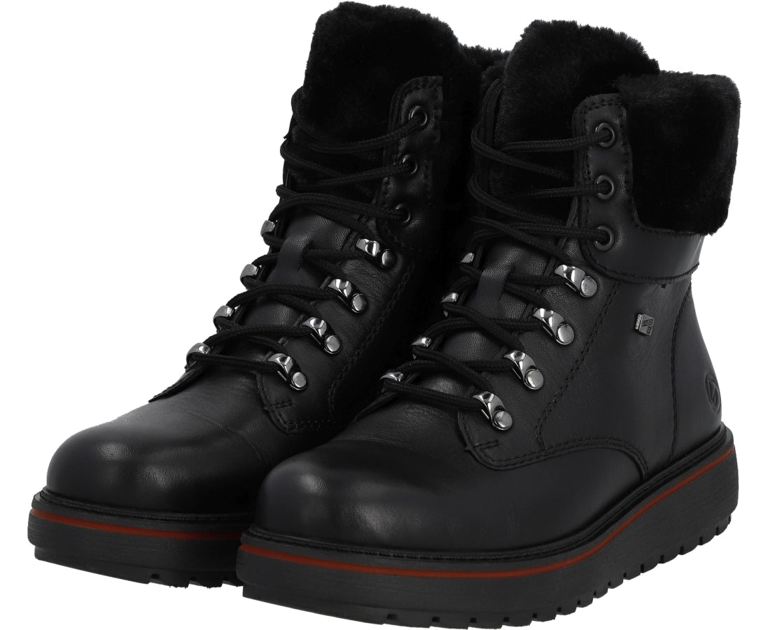 black casual closed booties