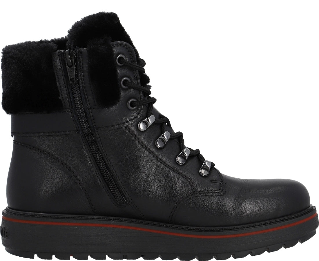 black casual closed booties