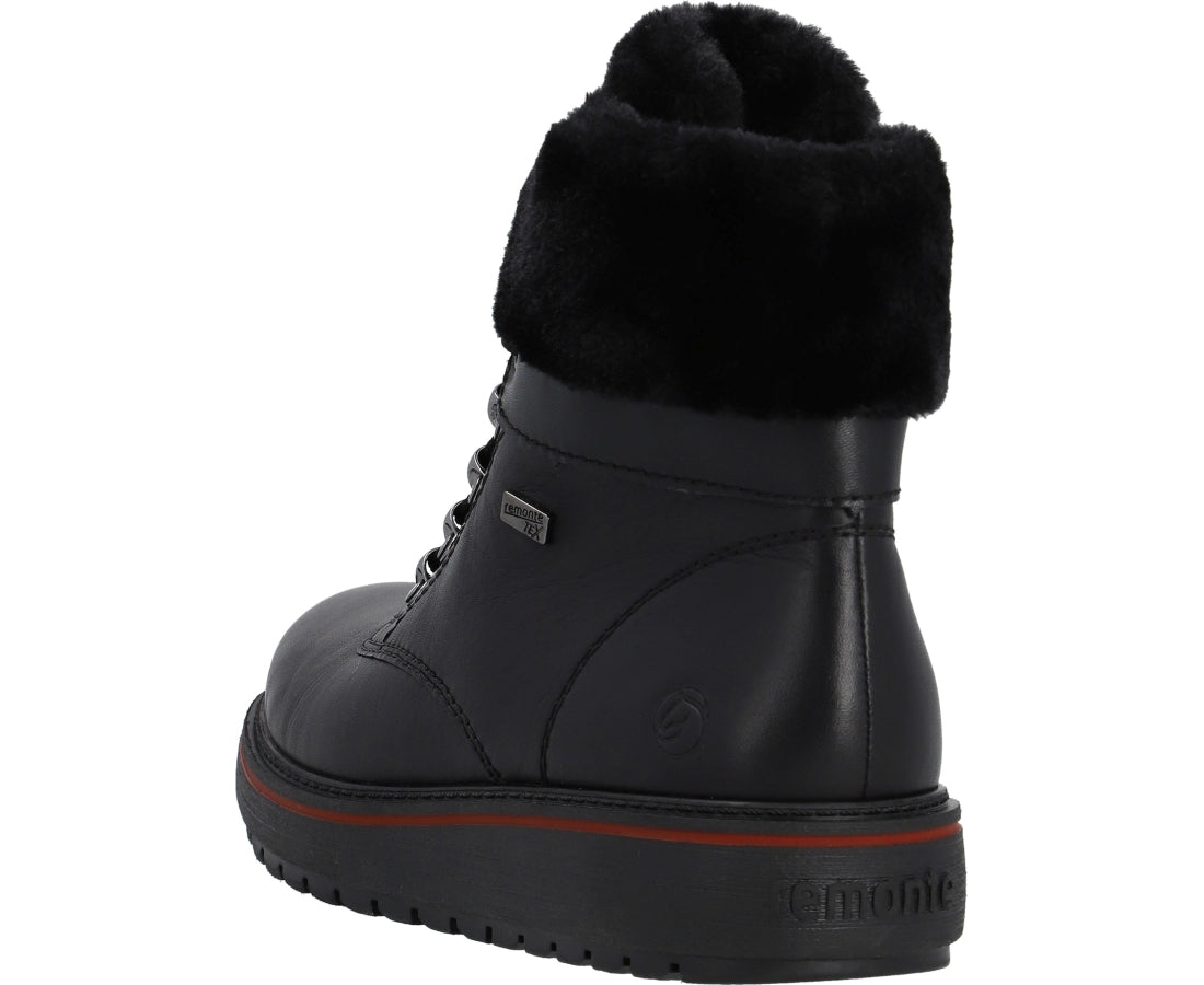black casual closed booties