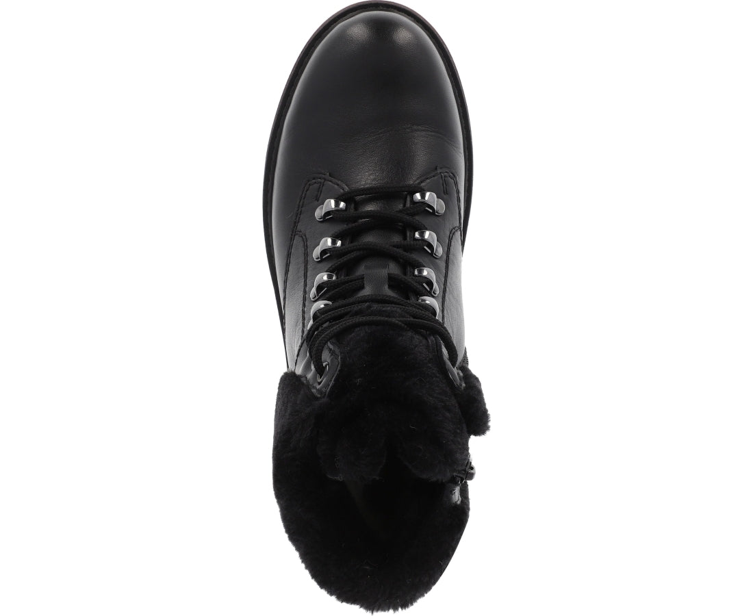 black casual closed booties