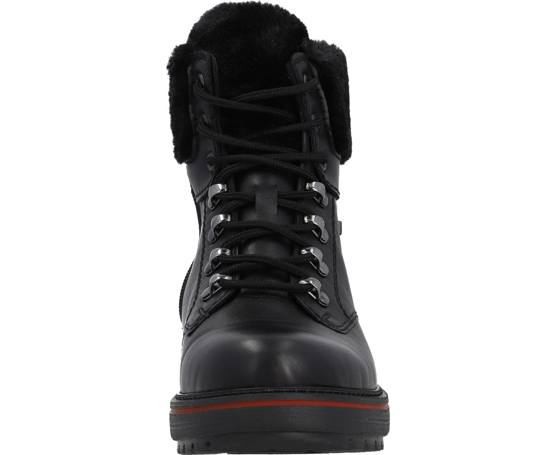 black casual closed booties