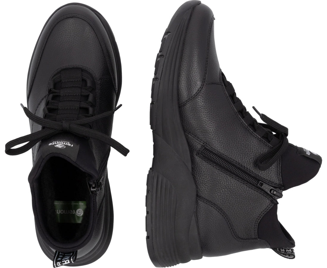 black casual closed booties