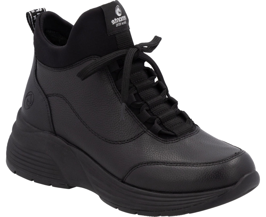 black casual closed booties