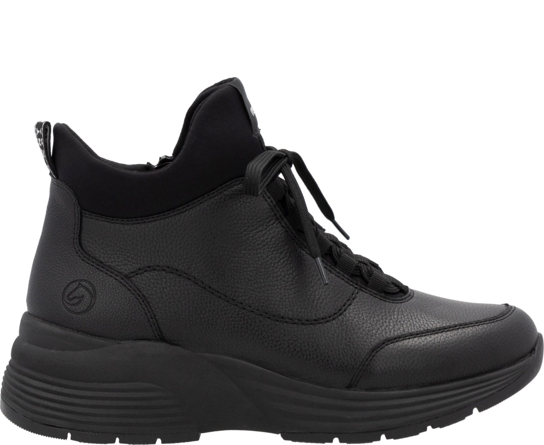 black casual closed booties