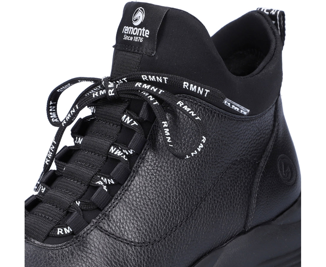 black casual closed booties