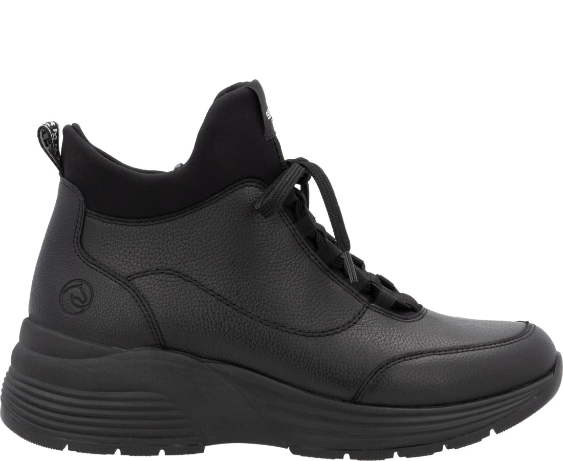 black casual closed booties