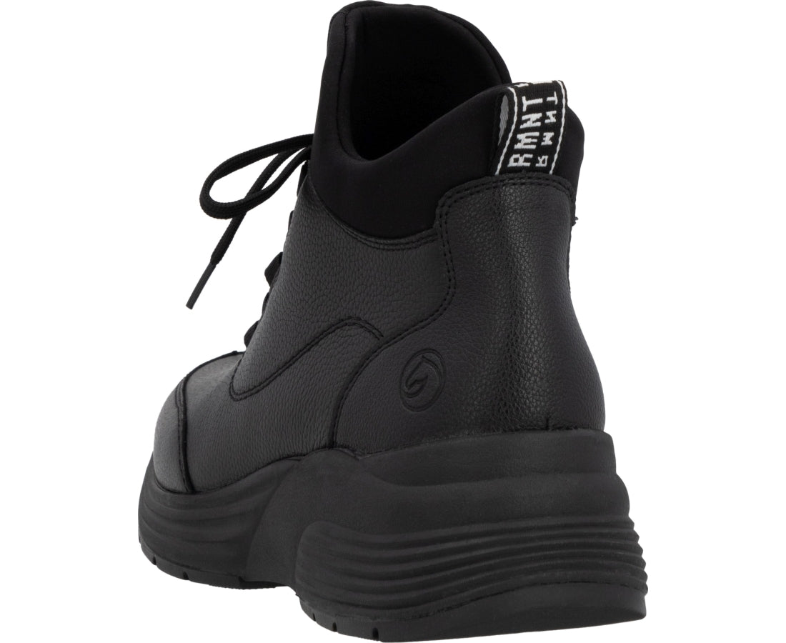 black casual closed booties