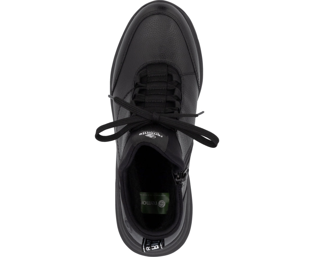 black casual closed booties