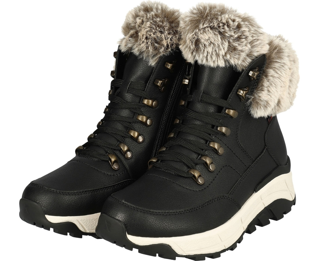 black casual closed booties