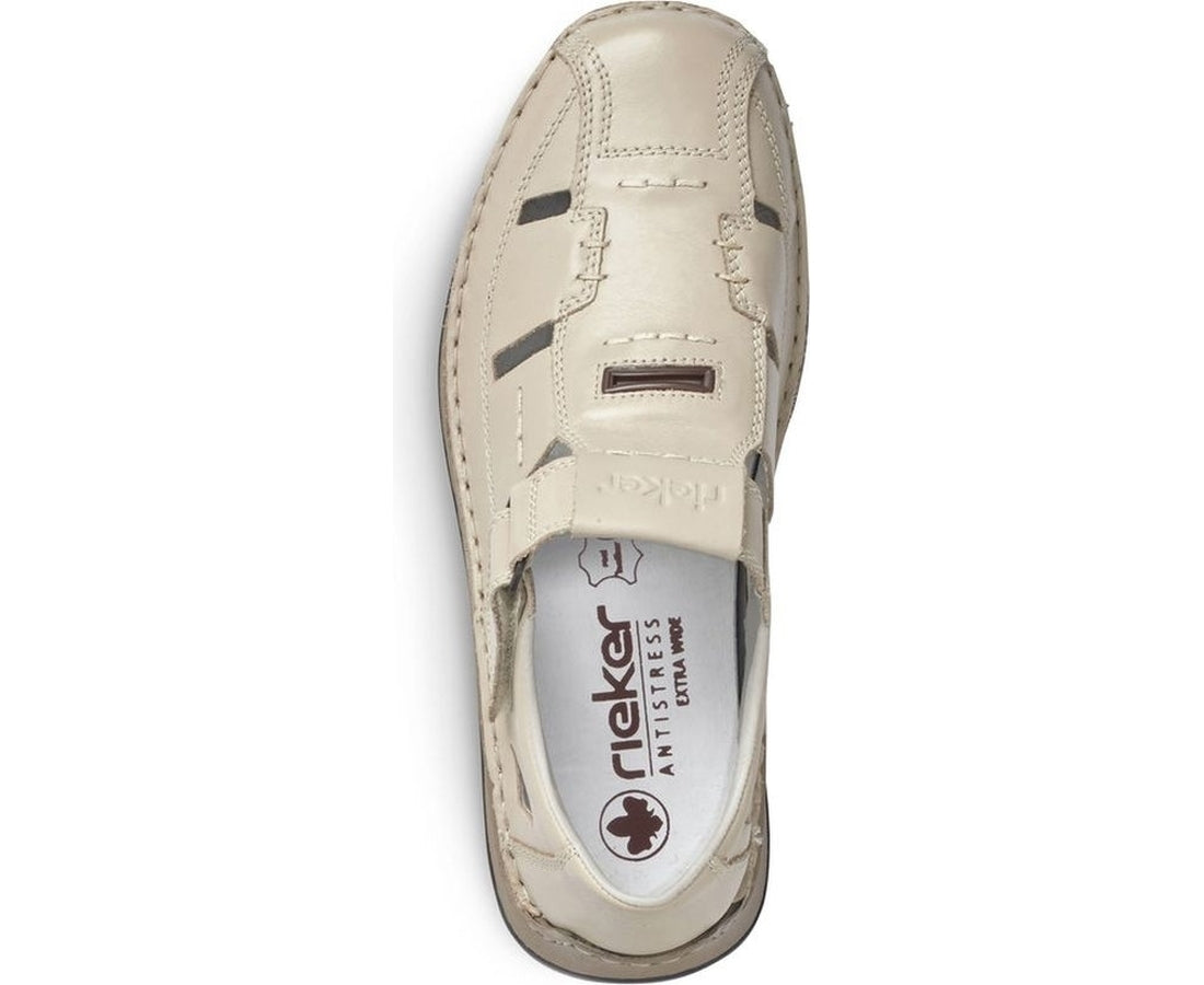 white casual closed sandals