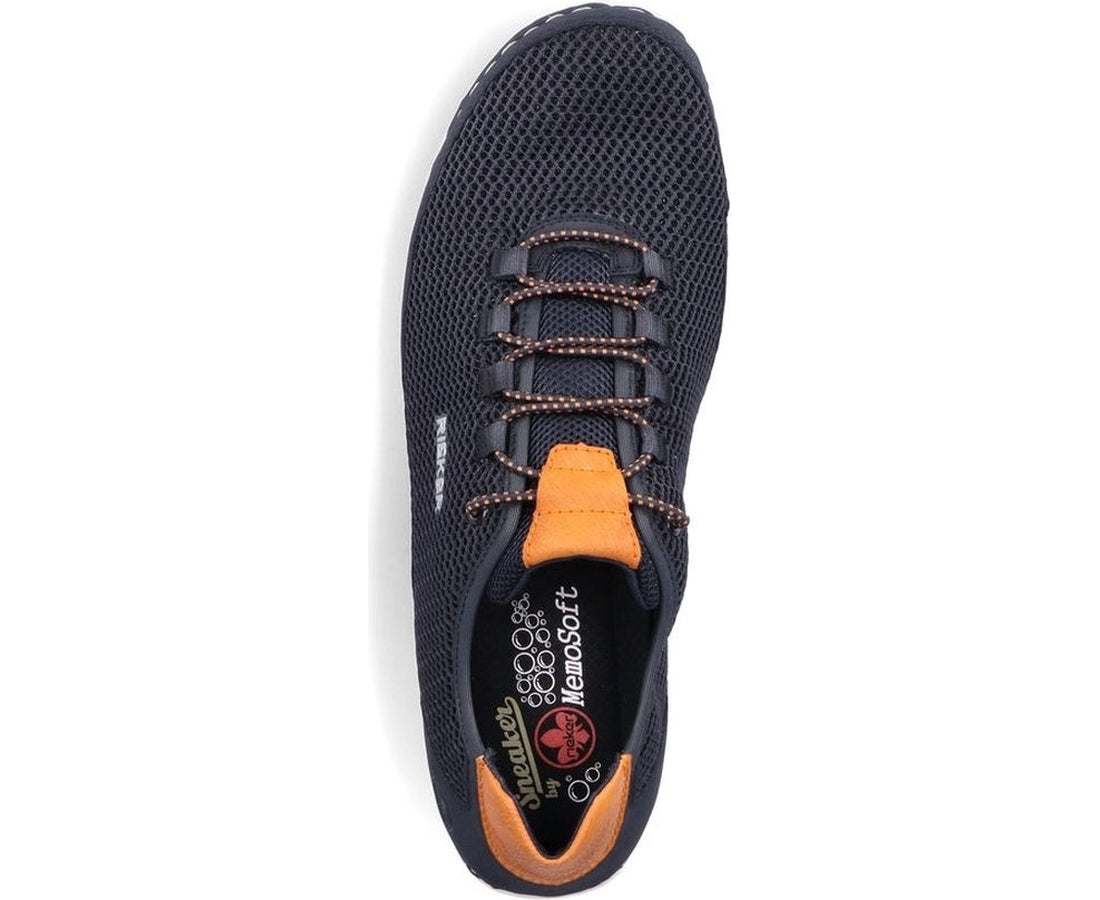 blue casual closed sport shoe