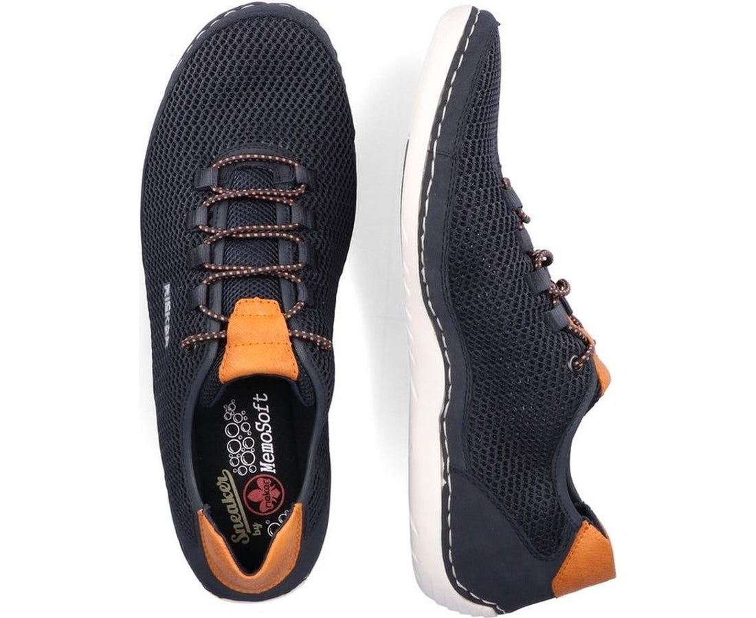 blue casual closed sport shoe