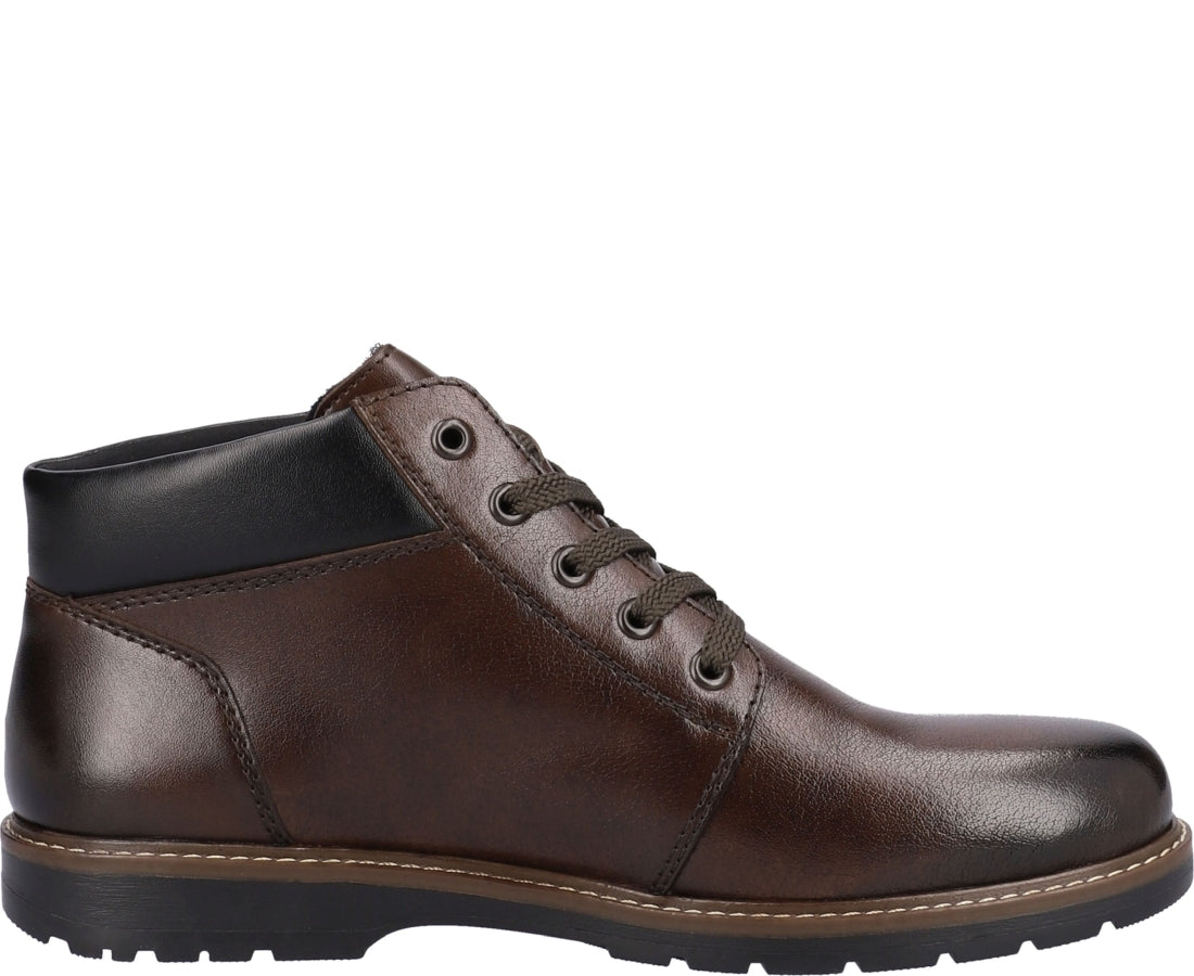 brown casual closed booties