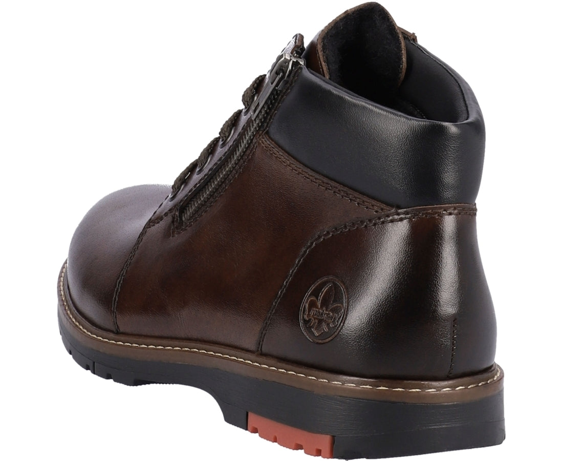 brown casual closed booties
