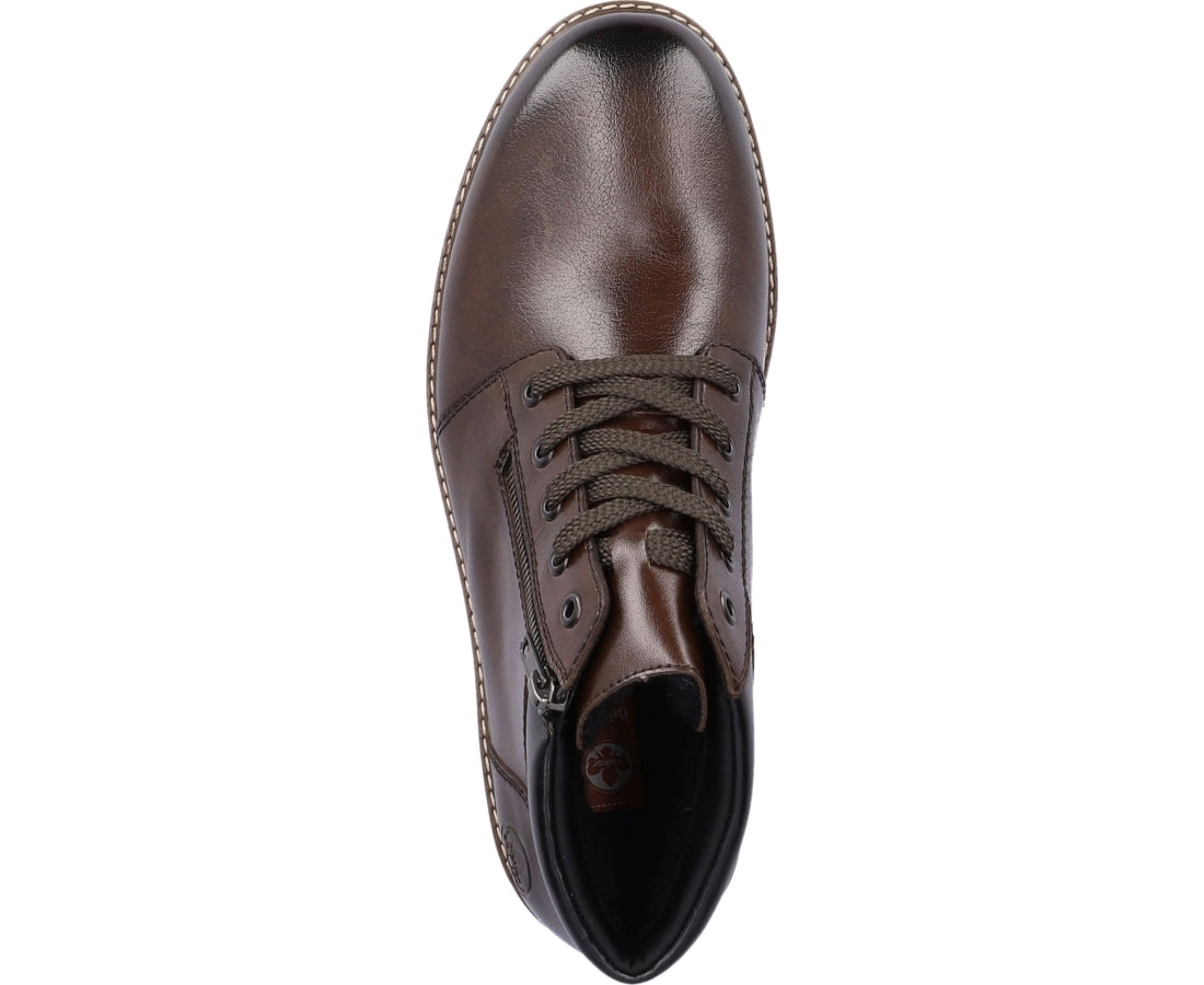 brown casual closed booties