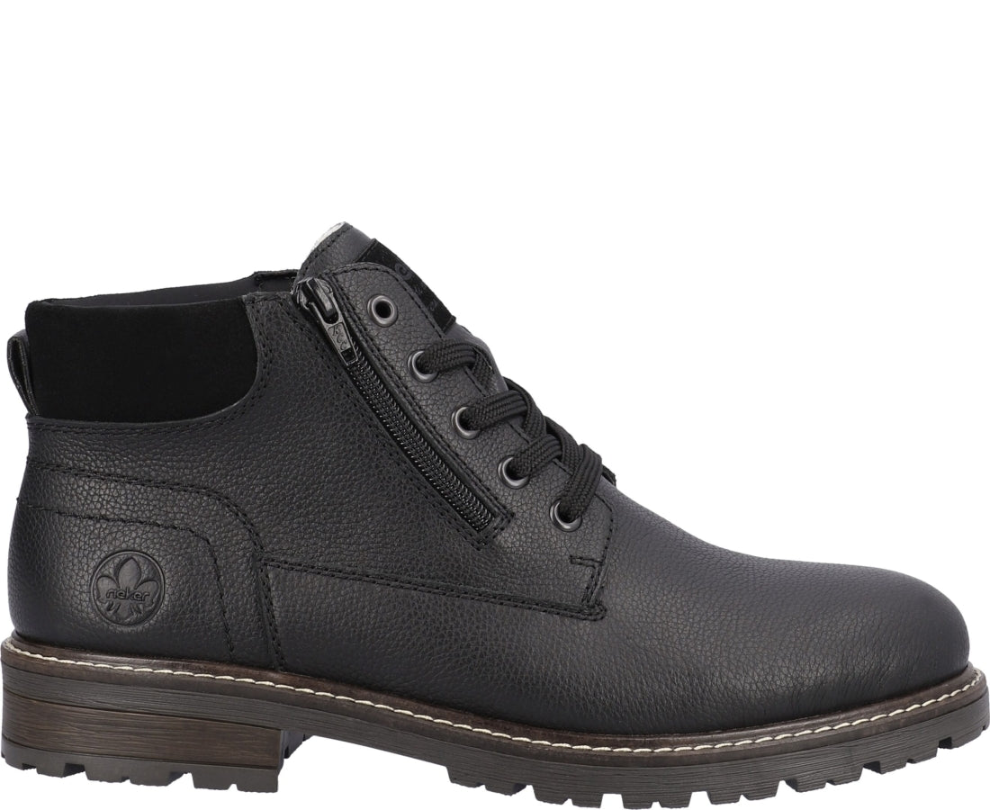 black casual closed booties