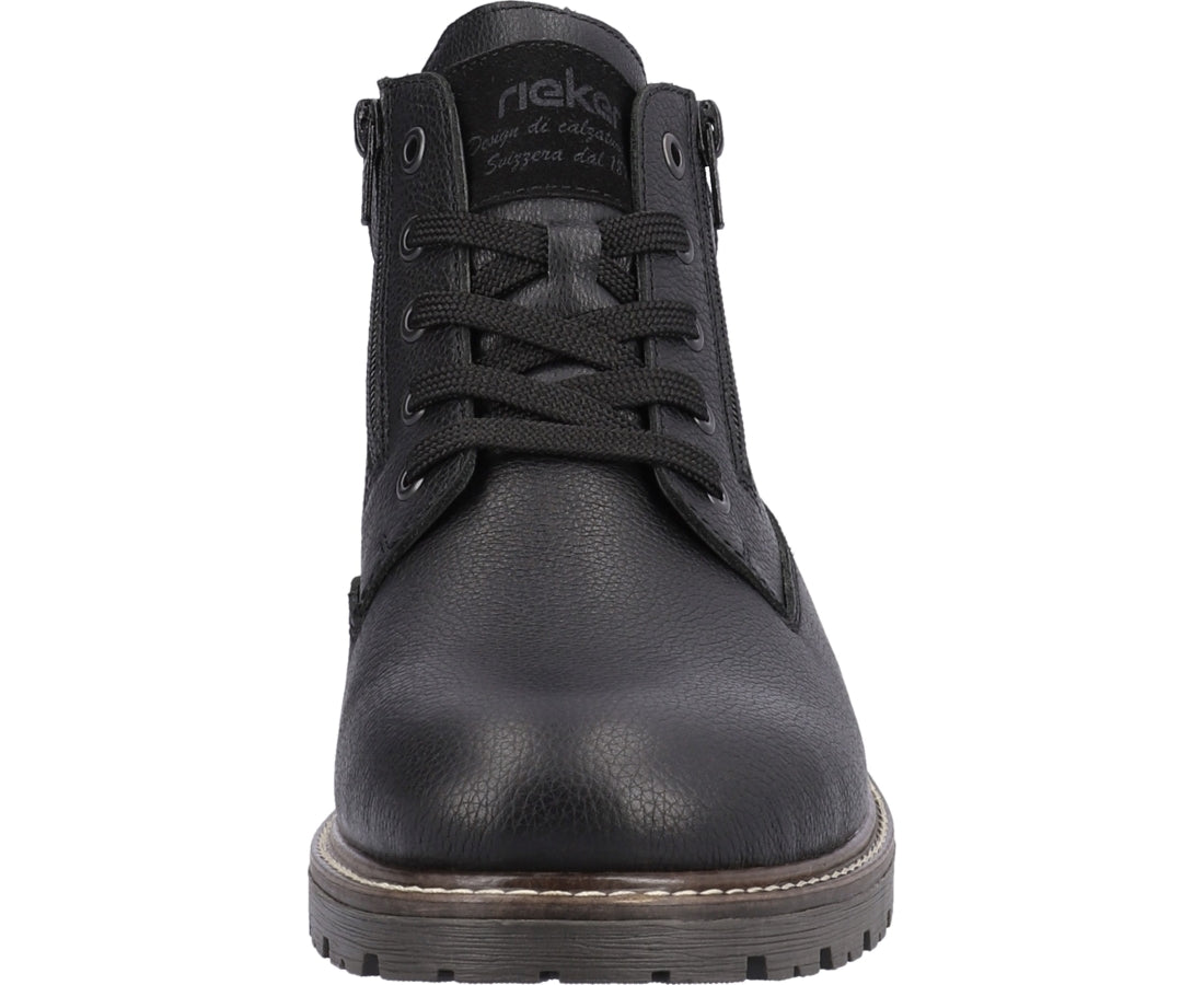 black casual closed booties