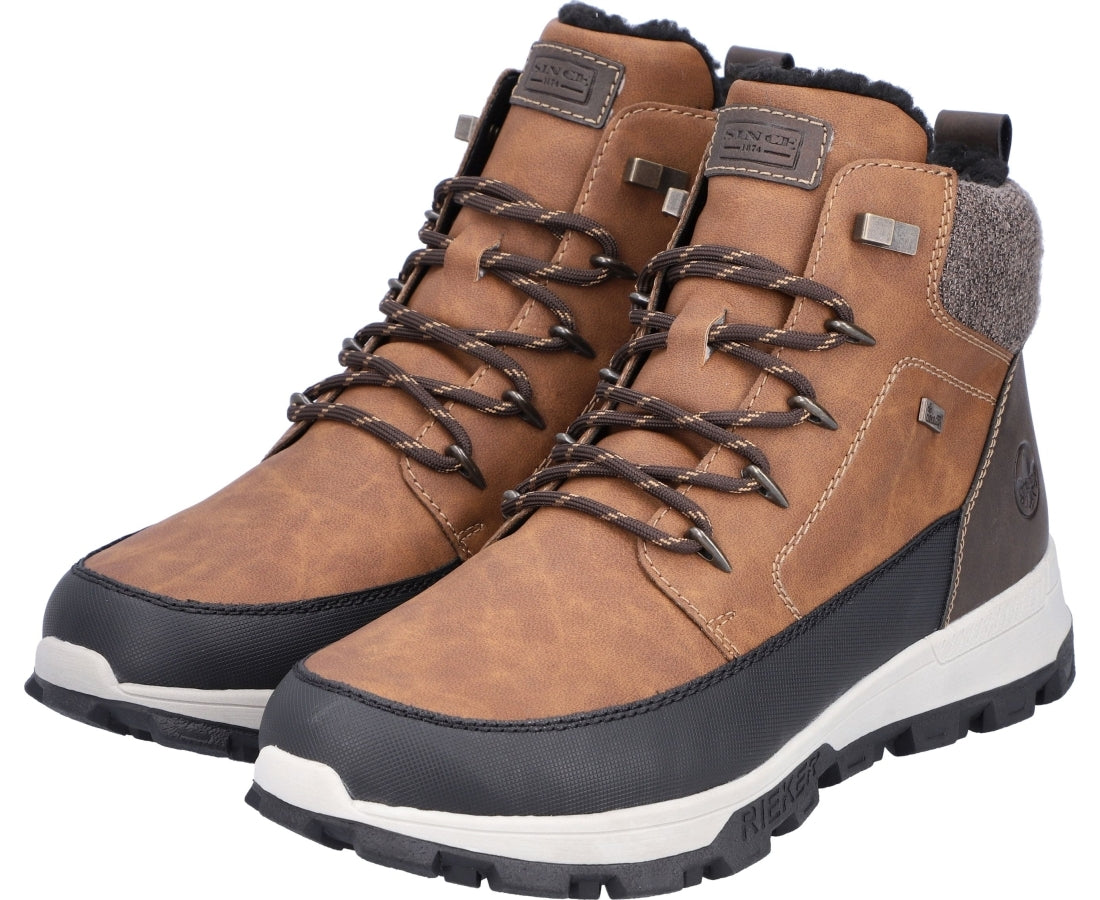 brown casual closed booties