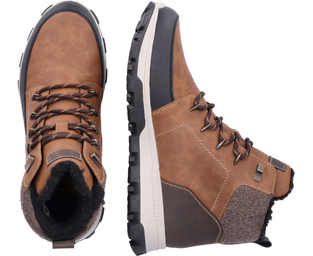 brown casual closed booties