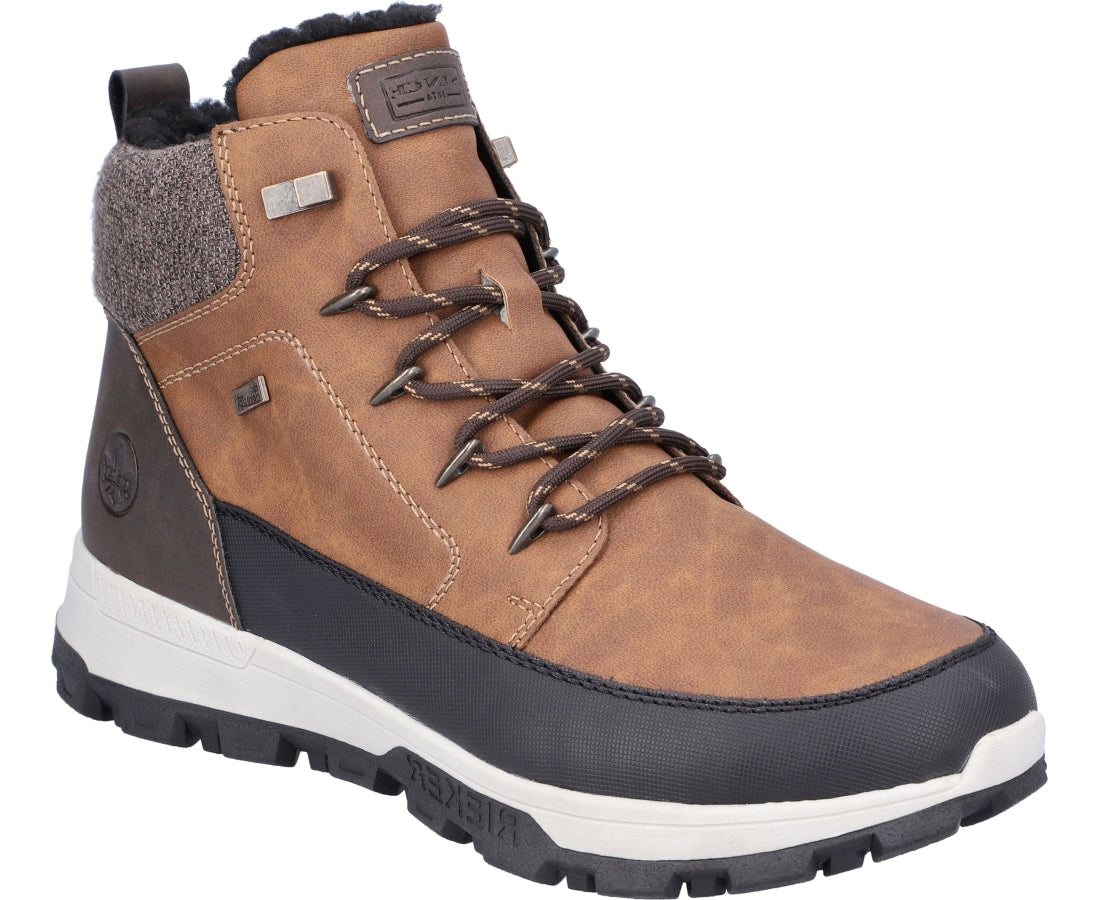 brown casual closed booties