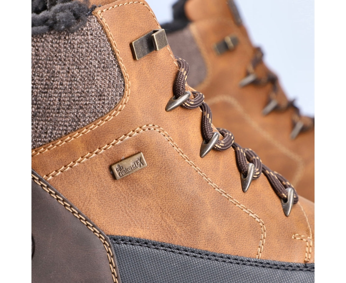 brown casual closed booties