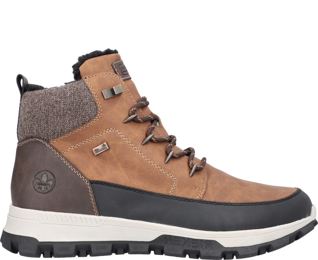 brown casual closed booties