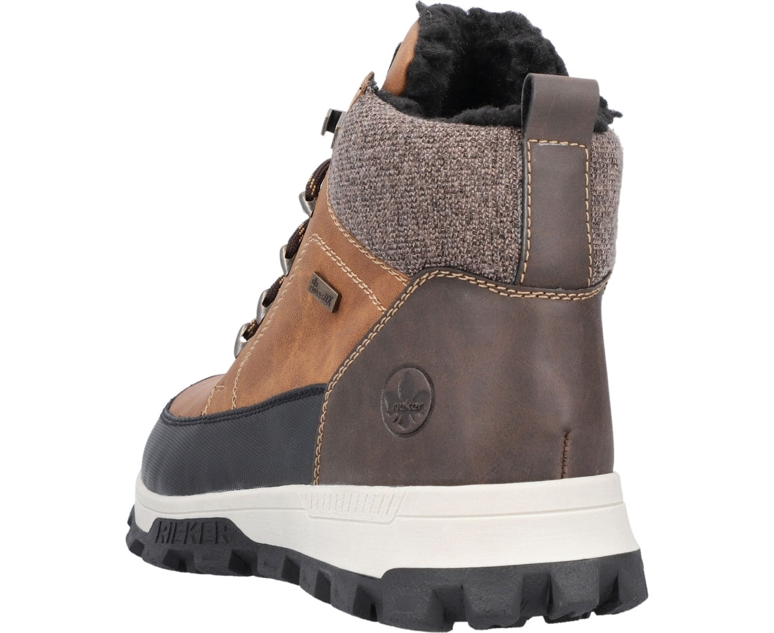 brown casual closed booties
