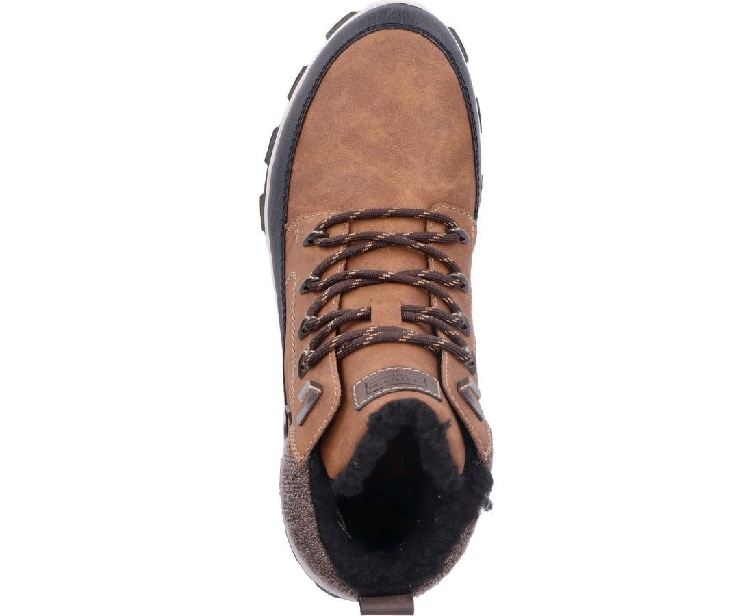 brown casual closed booties