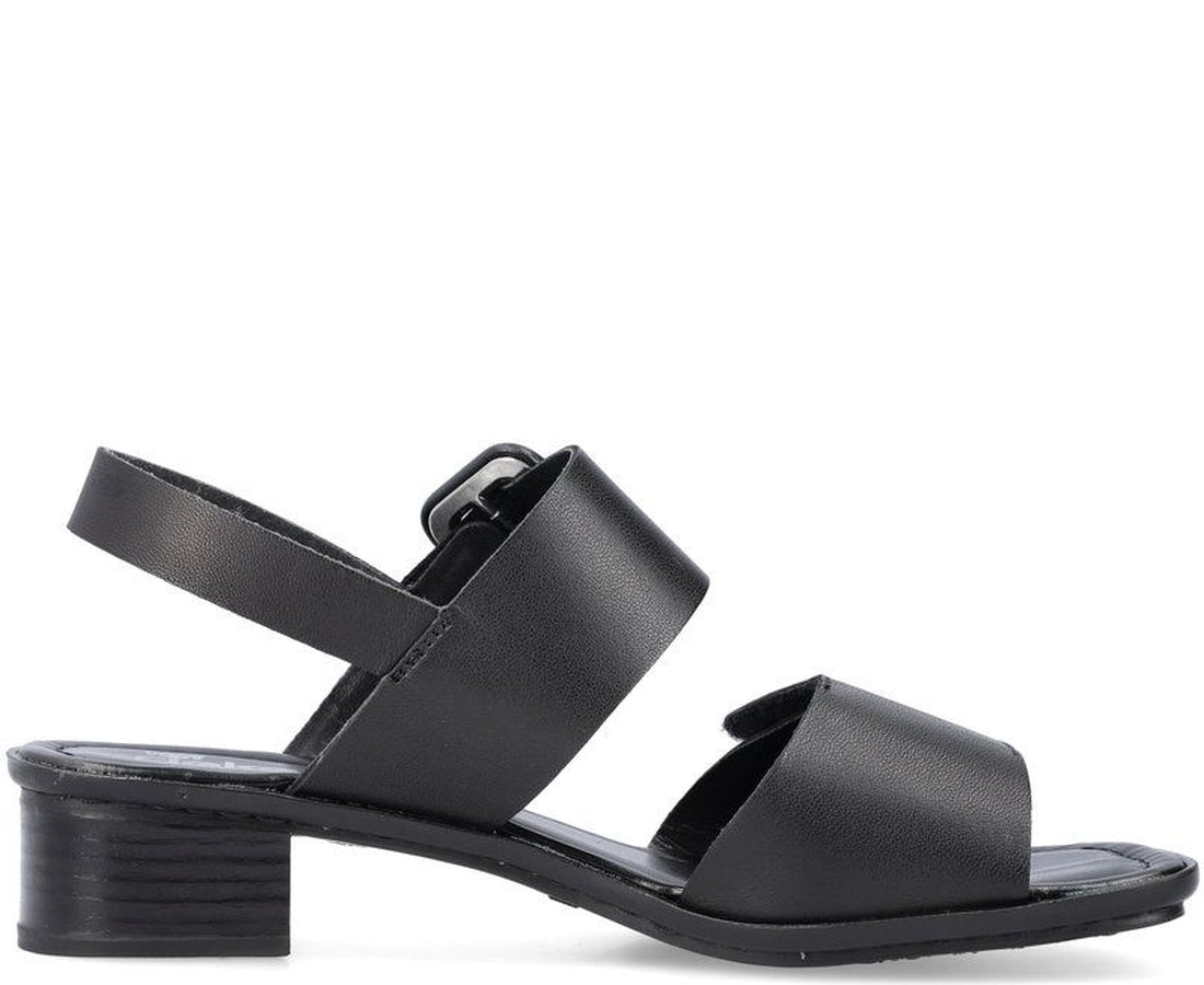 black casual open sandals