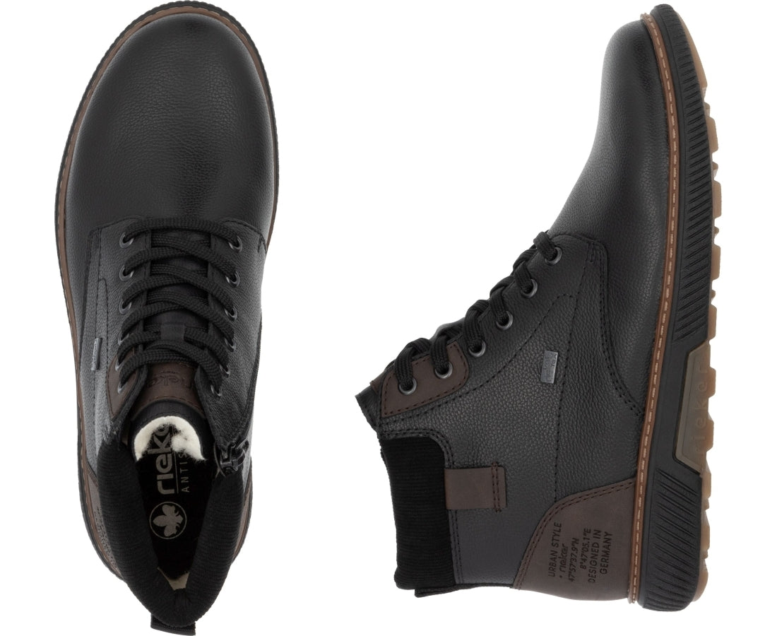 black casual closed booties