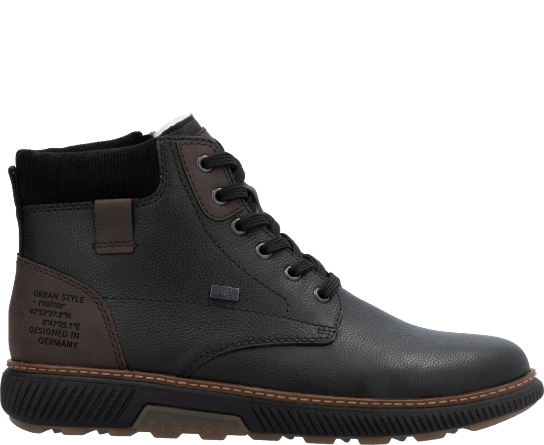 black casual closed booties
