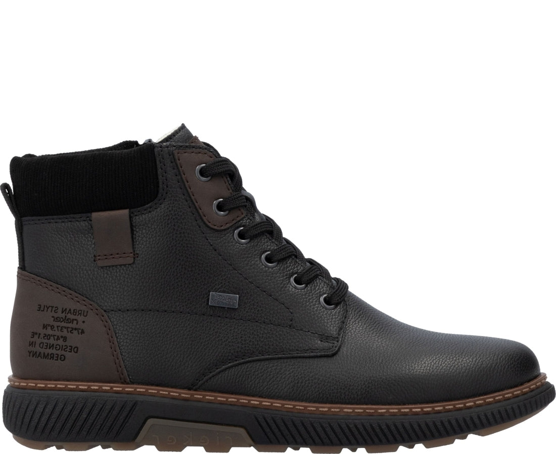 black casual closed booties