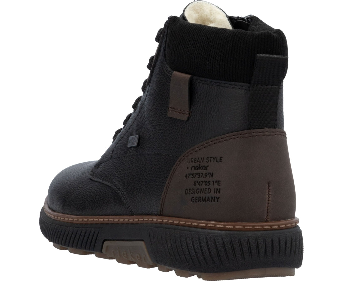 black casual closed booties
