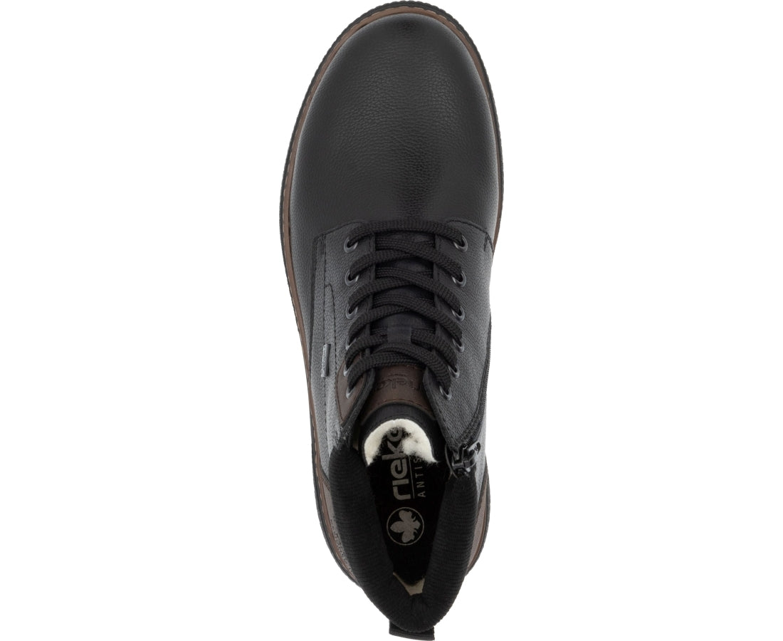 black casual closed booties