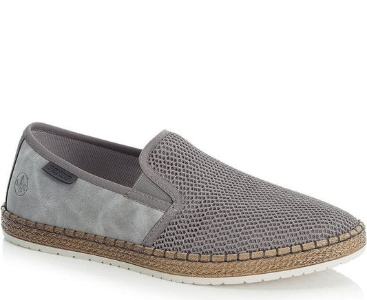 grey casual closed espadriles