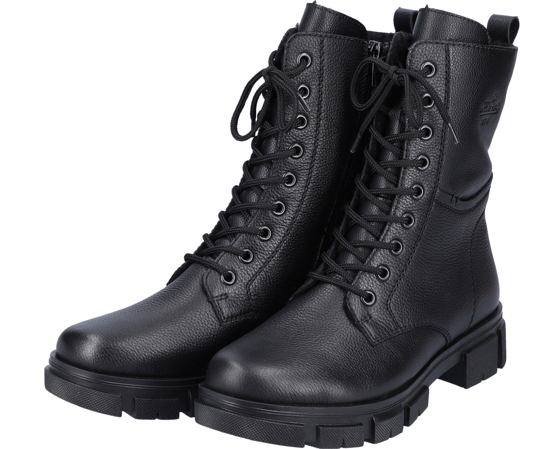 black casual closed booties