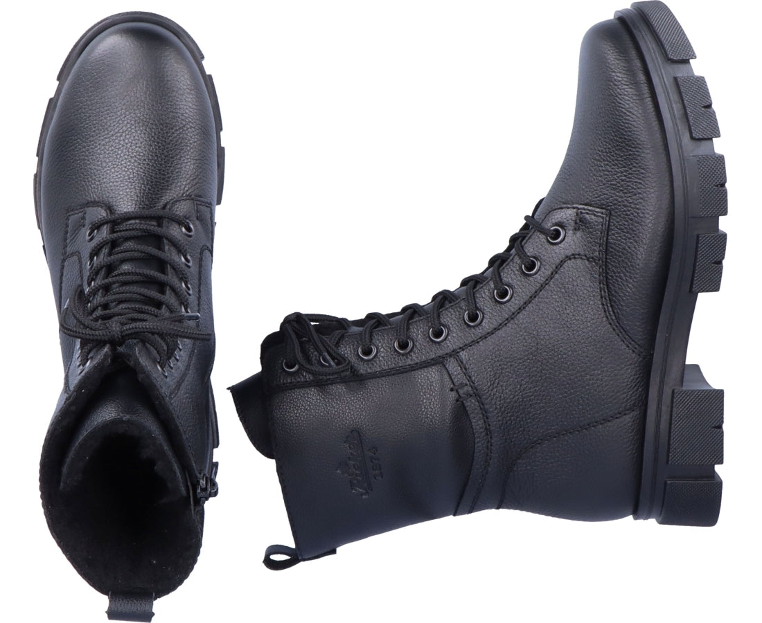 black casual closed booties