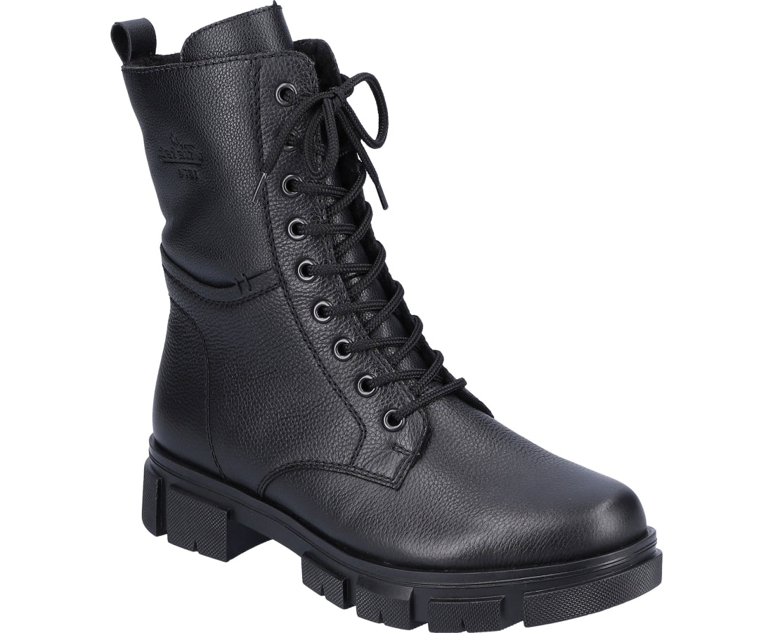 black casual closed booties