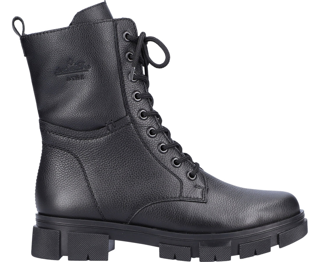 black casual closed booties