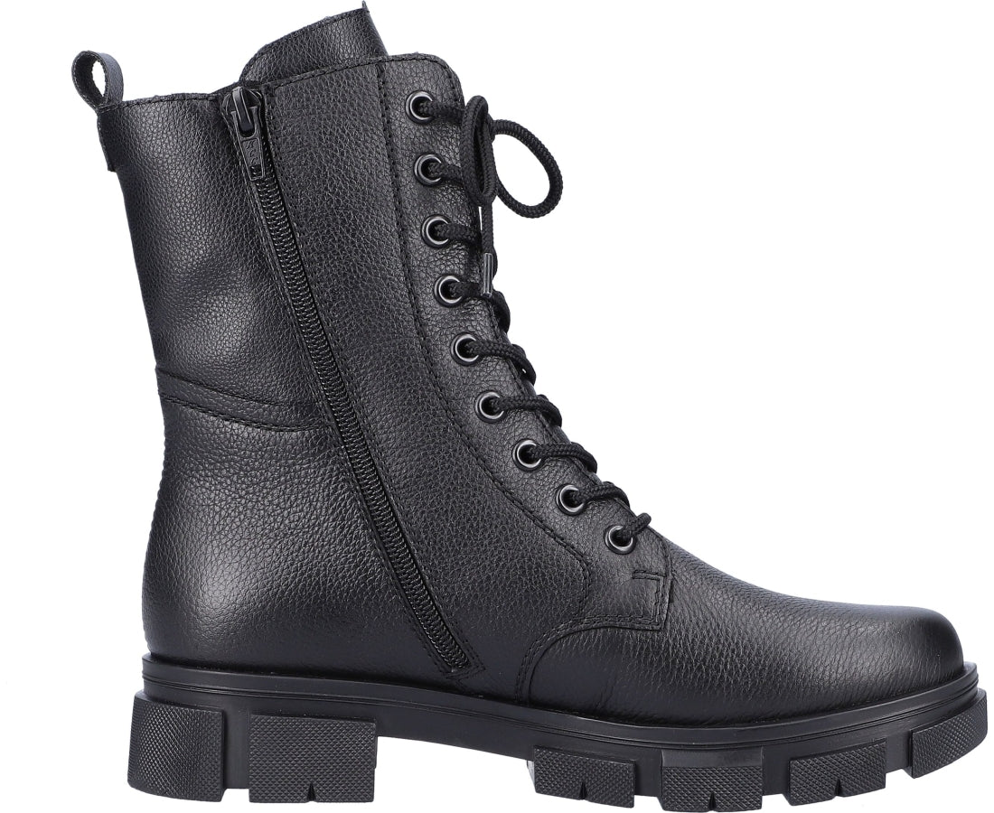 black casual closed booties