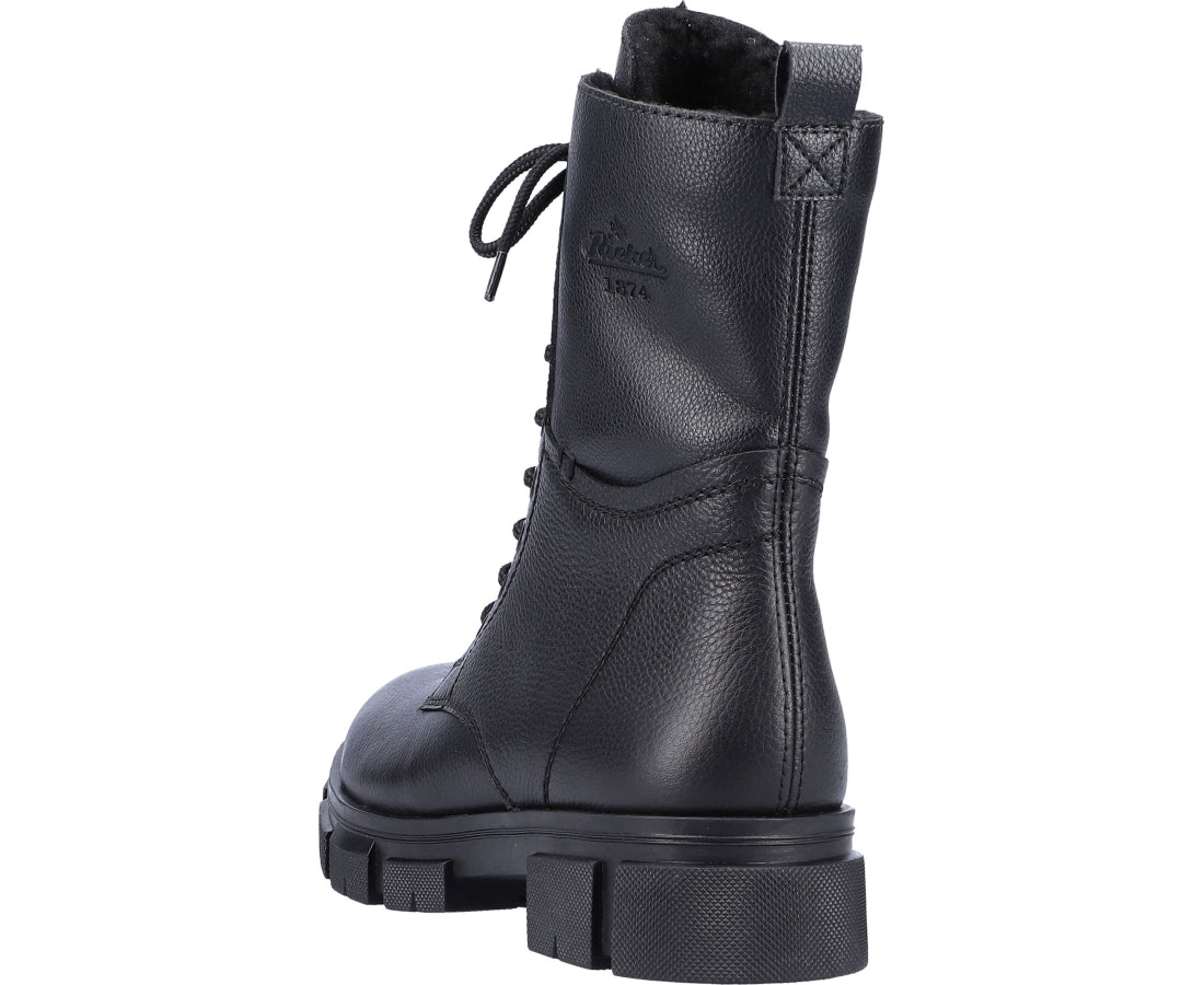 black casual closed booties